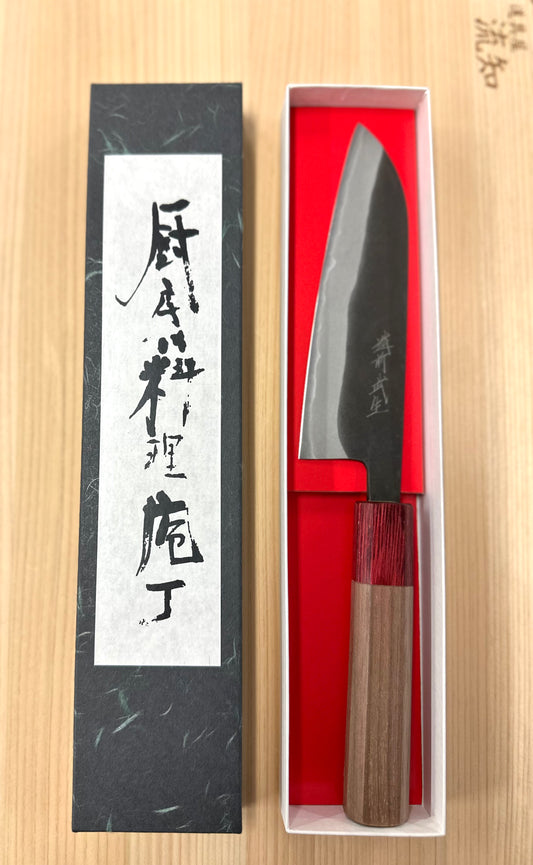 Santoku Aogami Super Shiro Kamo 135mm