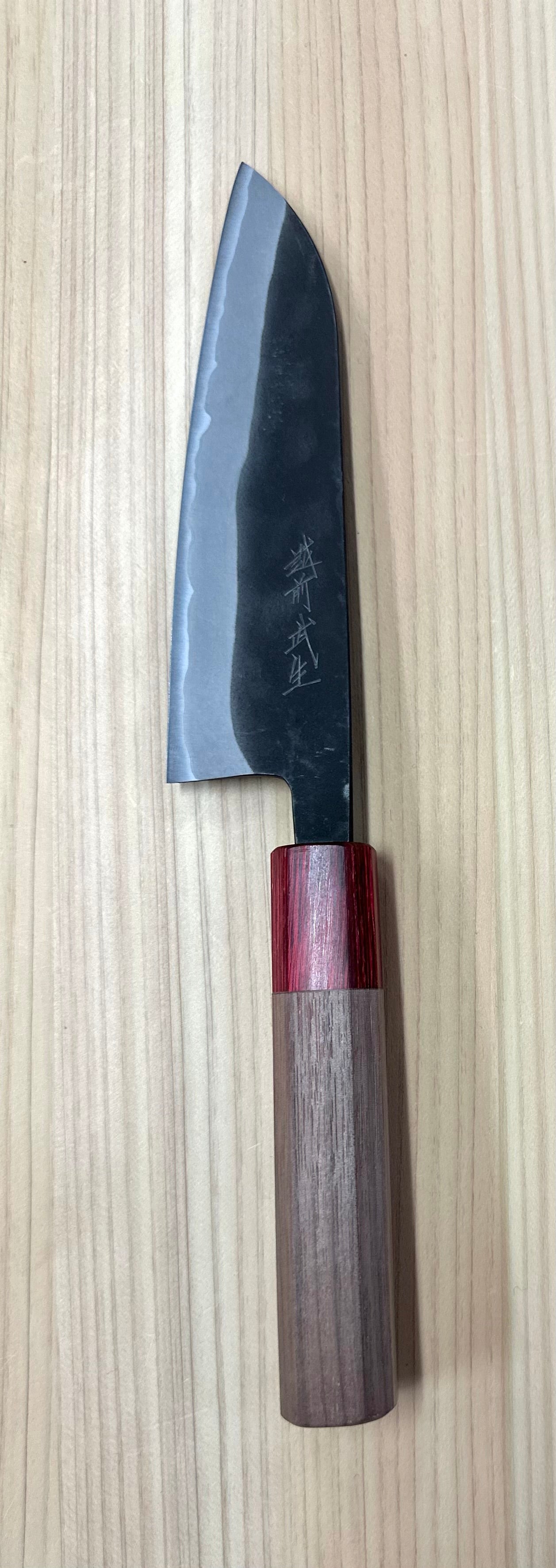 Santoku Aogami Super Shiro Kamo 135mm