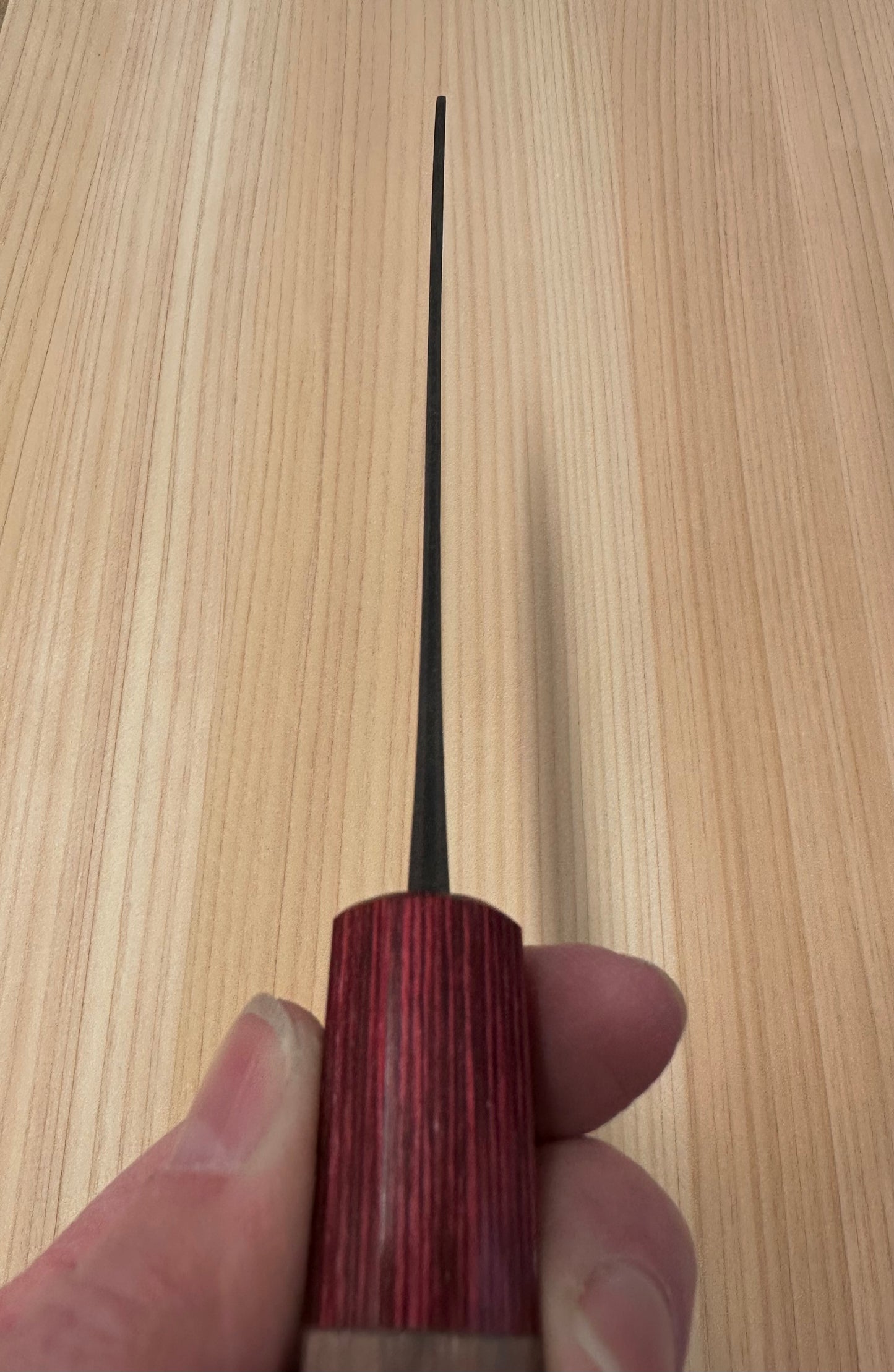 Santoku Aogami Super Shiro Kamo 135mm