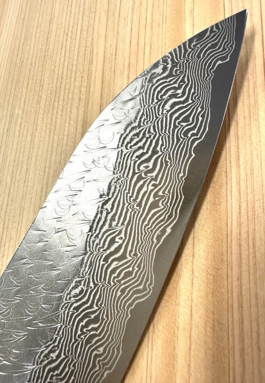 Santoku SG STRIX Nigara Hamono 165mm