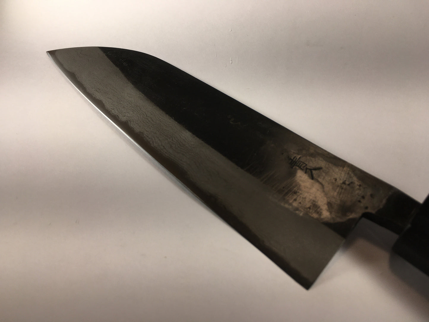 Santoku damassé Kurouchi Kaji 165 mm