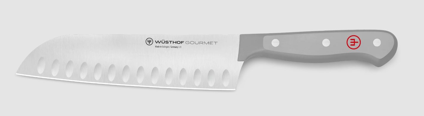 Santoku alvéolé gris de Wüsthof SKU 1025646017