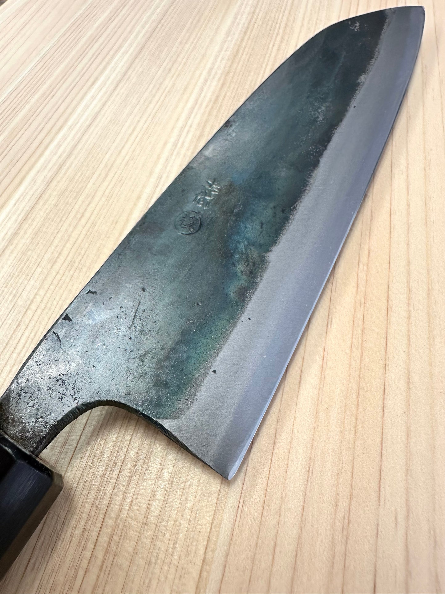 Santoku Shirogami Kurouchi Tosa 180mm