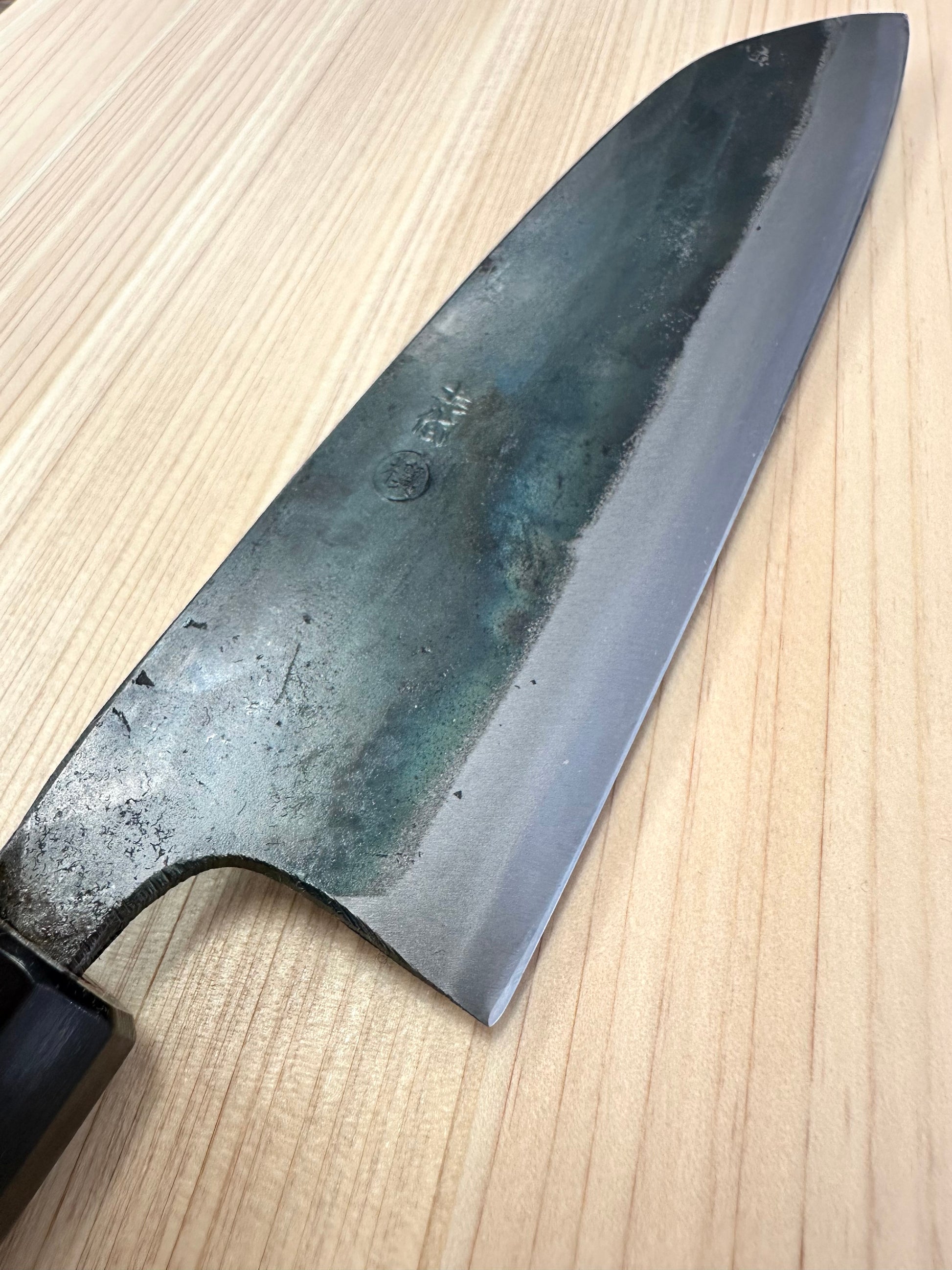 Santoku Shirogami Kurouchi Tosa 180mm