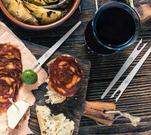 Ensemble de 6 fourchettes à antipasti Triangle