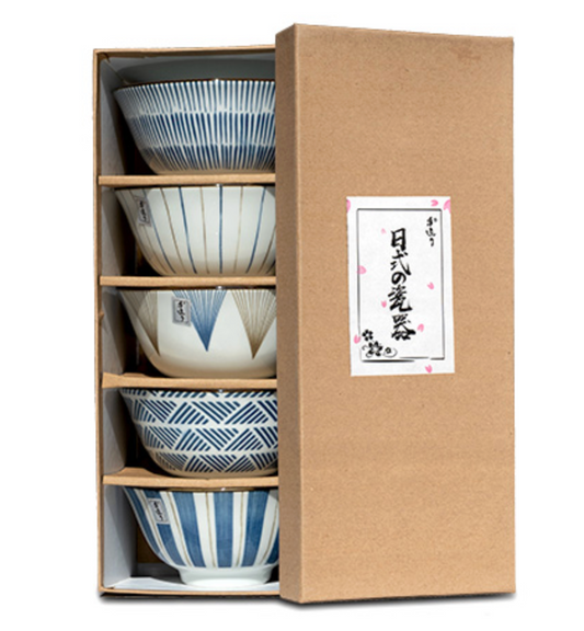 Ensemble de 5 bols Japonais