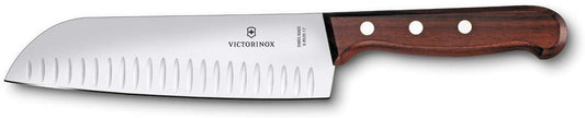 Couteau santoku lame alvéolée Wood Victorinox SKU 6.8520.17G