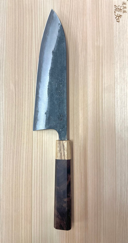 Gyuto 210mm Shirogami #1 fini Kurochi de Matsubara Hamono SKU tnk-ck-210gy-wo