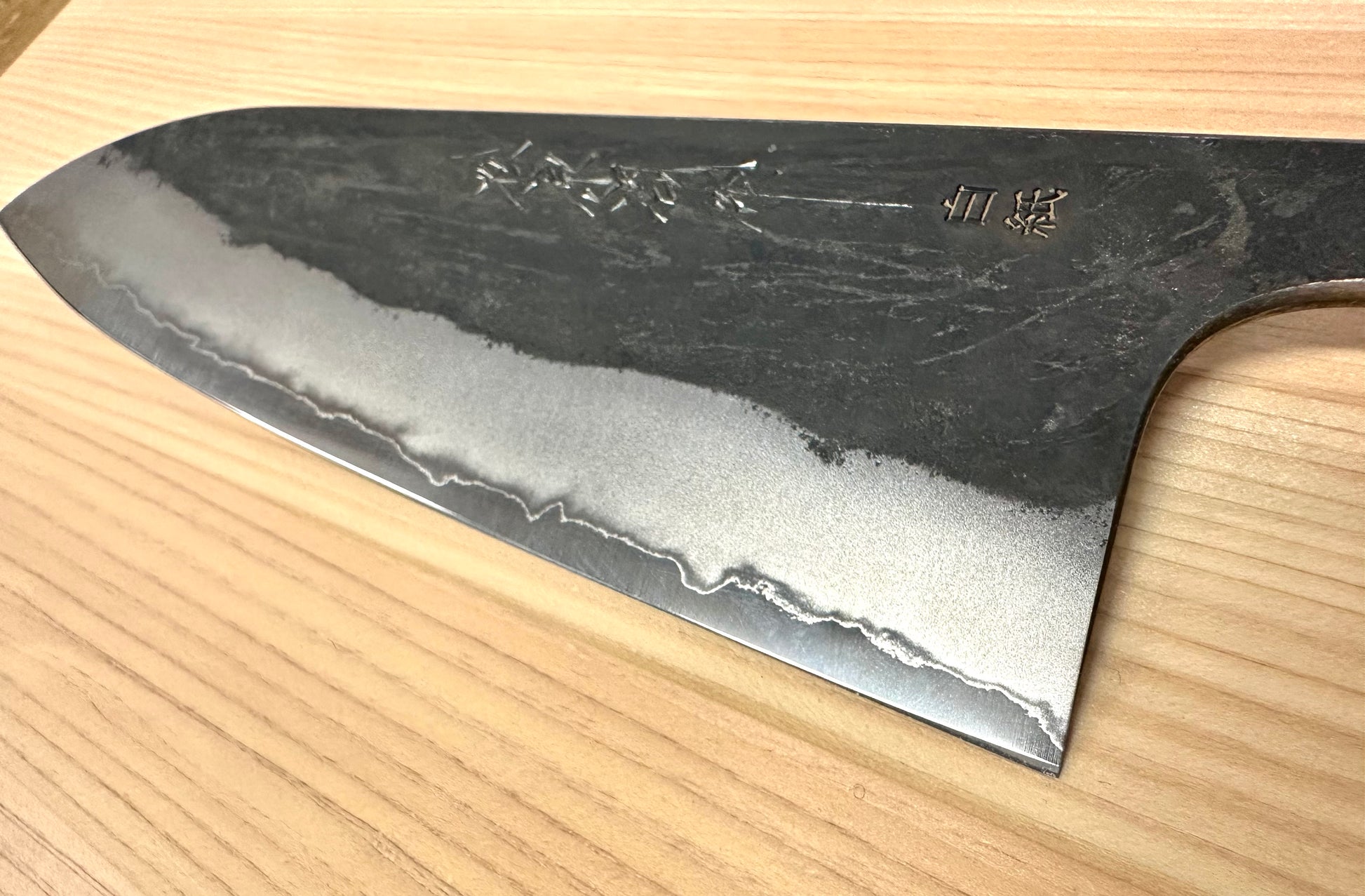 Gyuto 210mm Shirogami #1 fini Kurochi de Matsubara Hamono SKU tnk-ck-210gy-wo