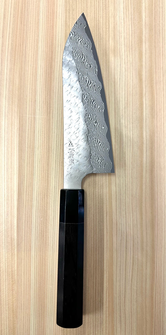 Santoku SG STRIX Nigara Hamono 165mm