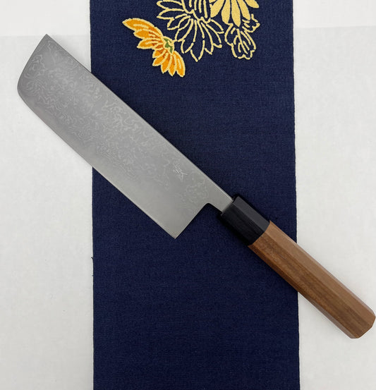 Nakiri Aogami #2 Damascus Mikagi 165mm