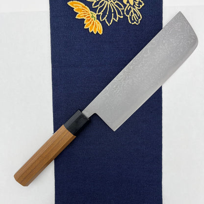 Nakiri Aogami #2 Damascus Mikagi 165mm