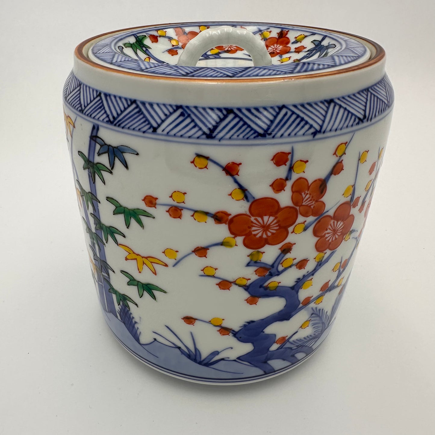 Pot à eau Mizusashi en céramique Kyoyaki Ryugaku
