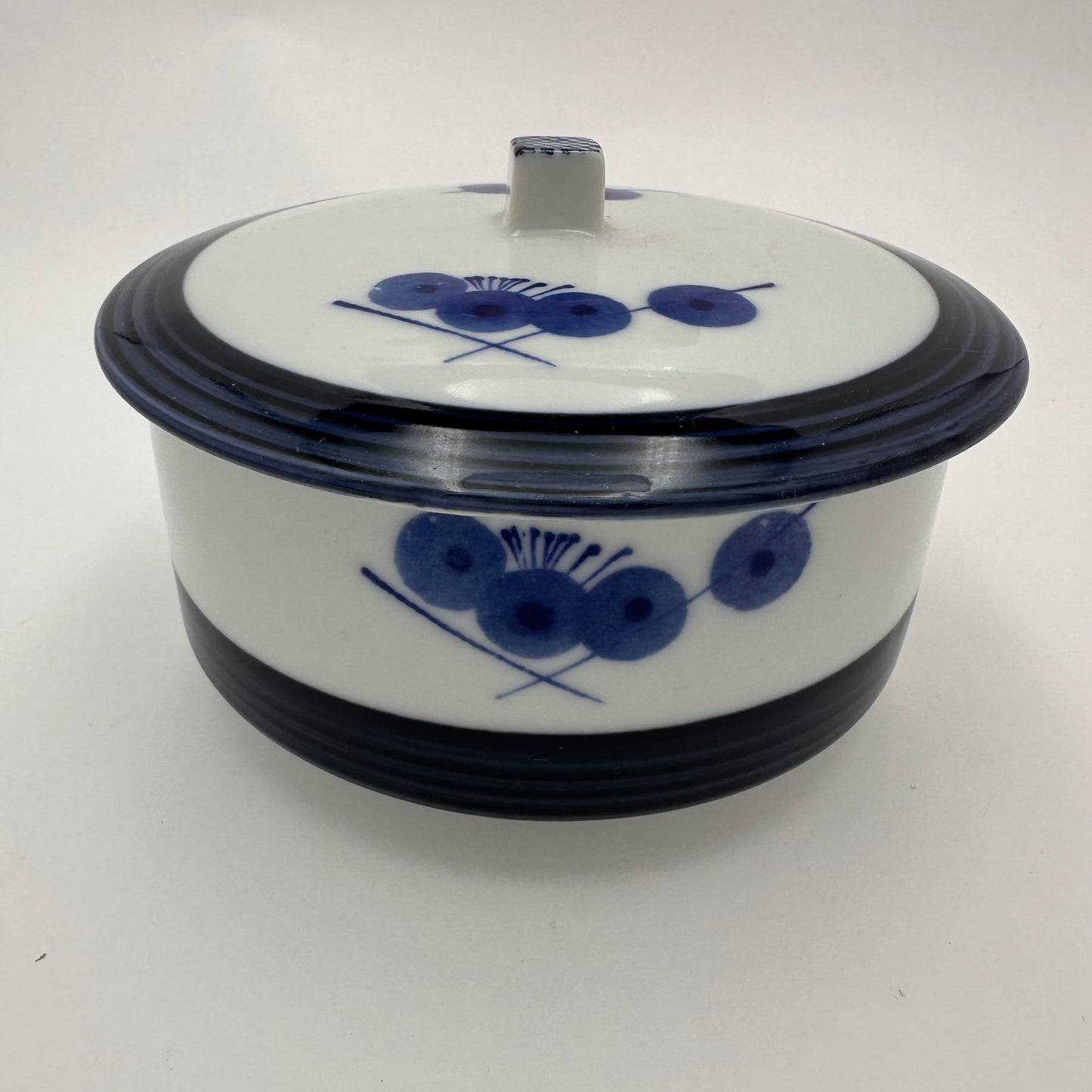 Pot à cornichons en porcelaine japonaise avec couvercle