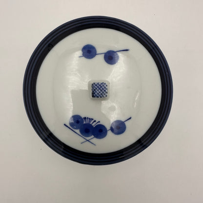 Pot à cornichons en porcelaine japonaise avec couvercle