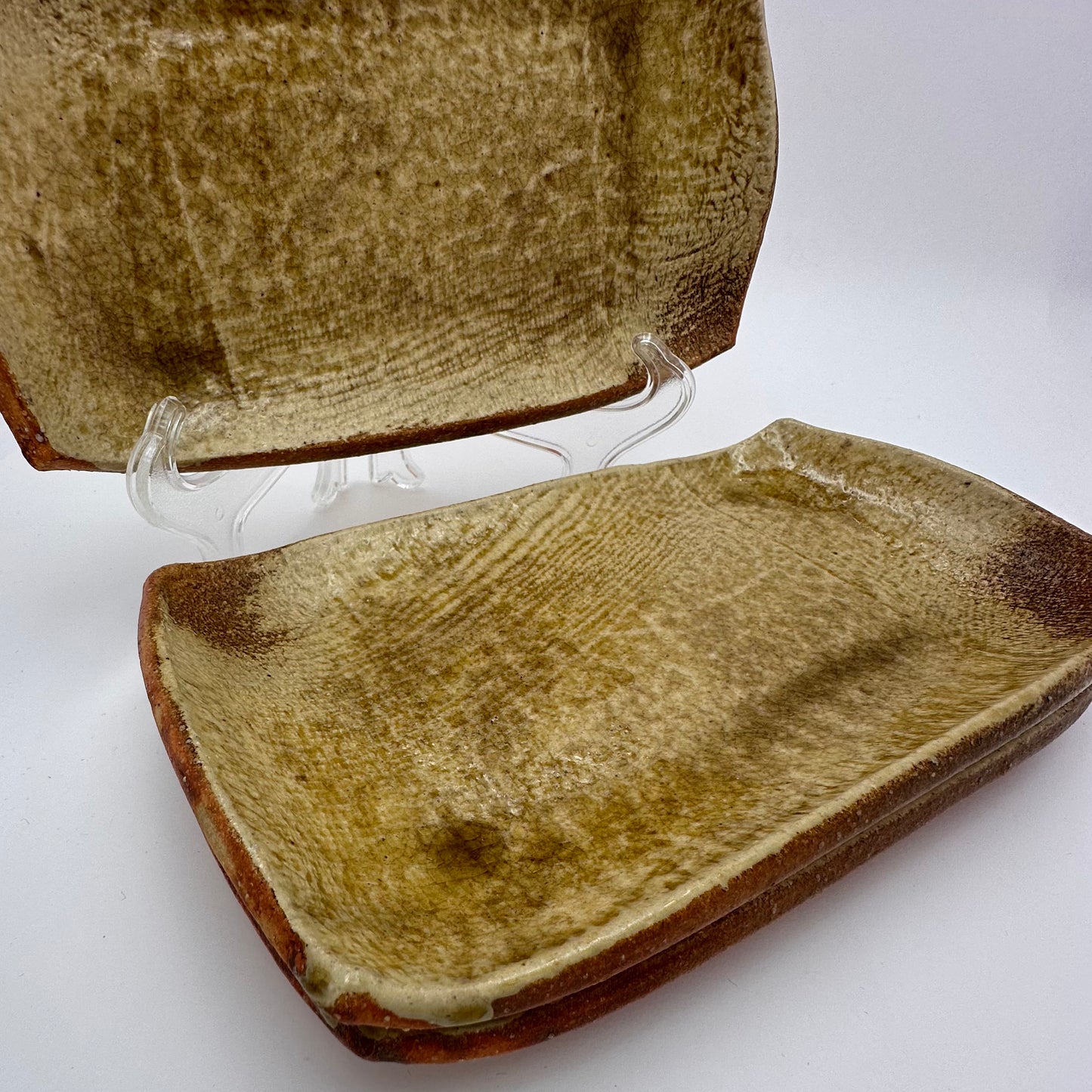 Ensemble de 3 assiettes japonaises vintage en céramique