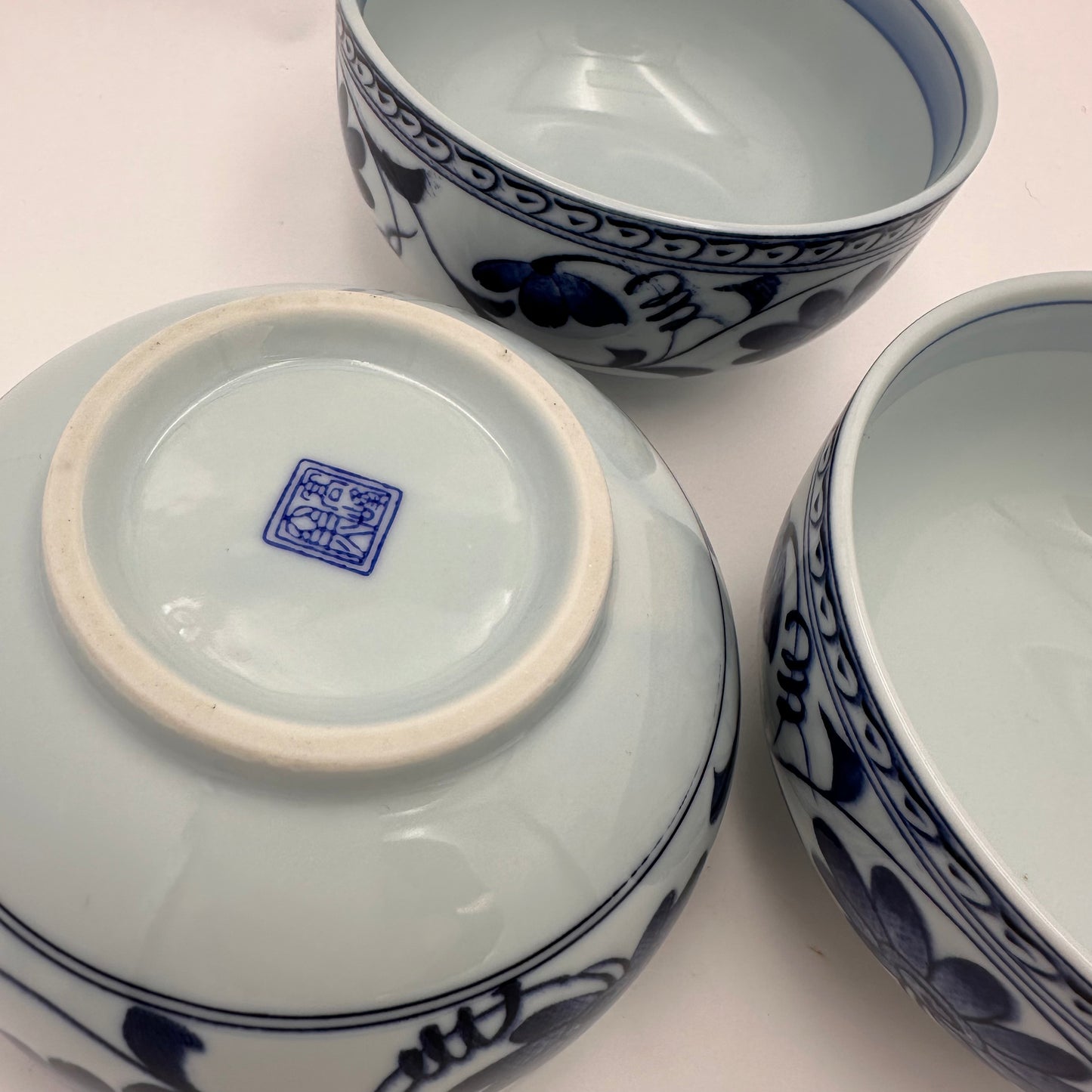 Ensemble de 3 bols Takamine en porcelaine Mino
