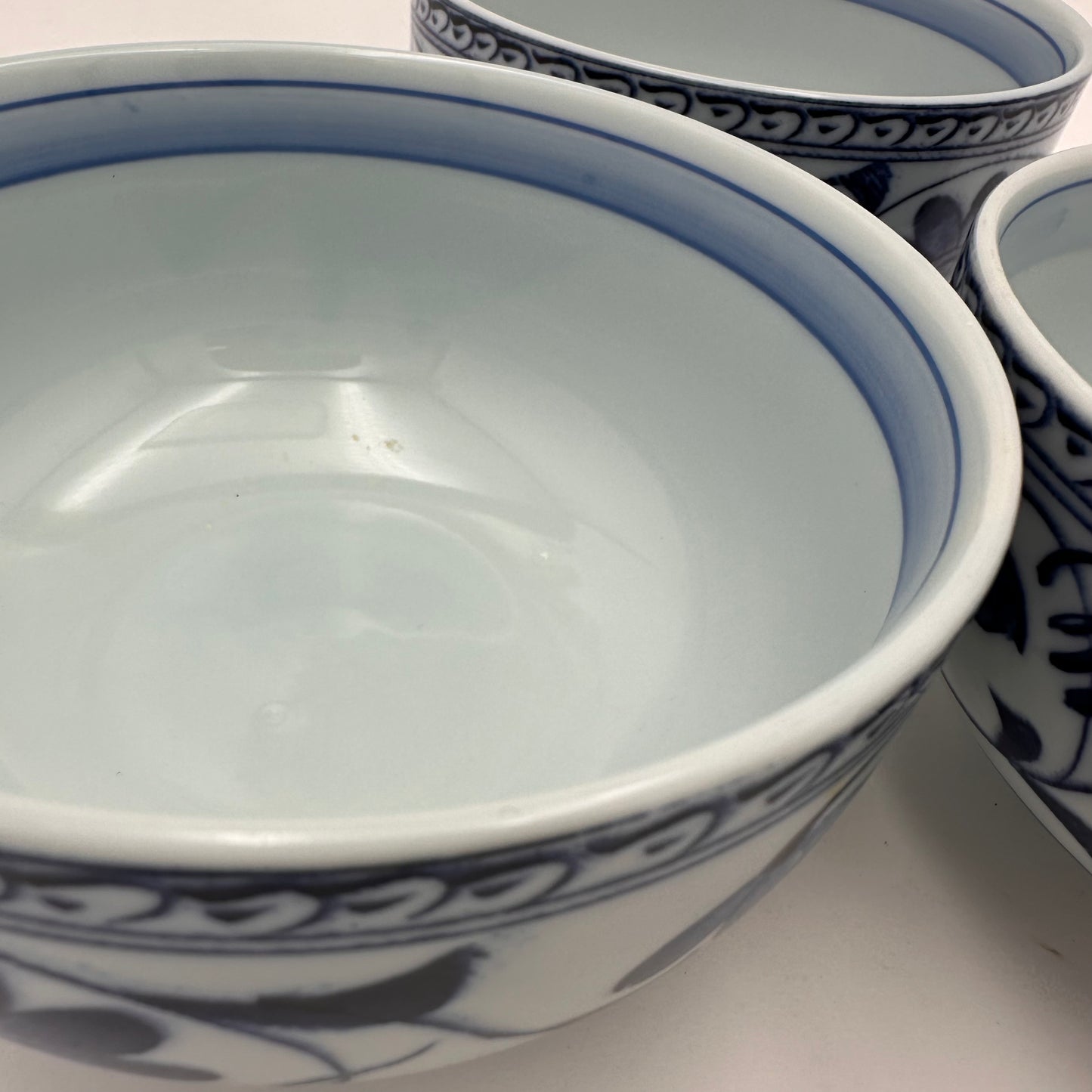 Ensemble de 3 bols Takamine en porcelaine Mino