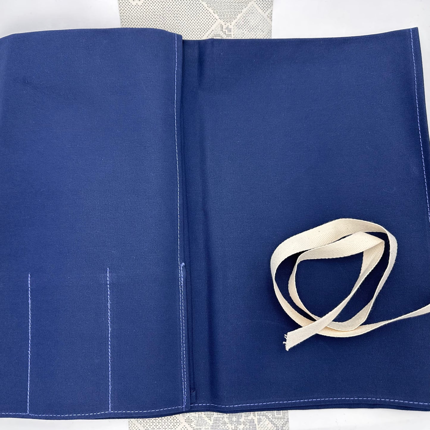 Gaine en coton pour couteaux Navy