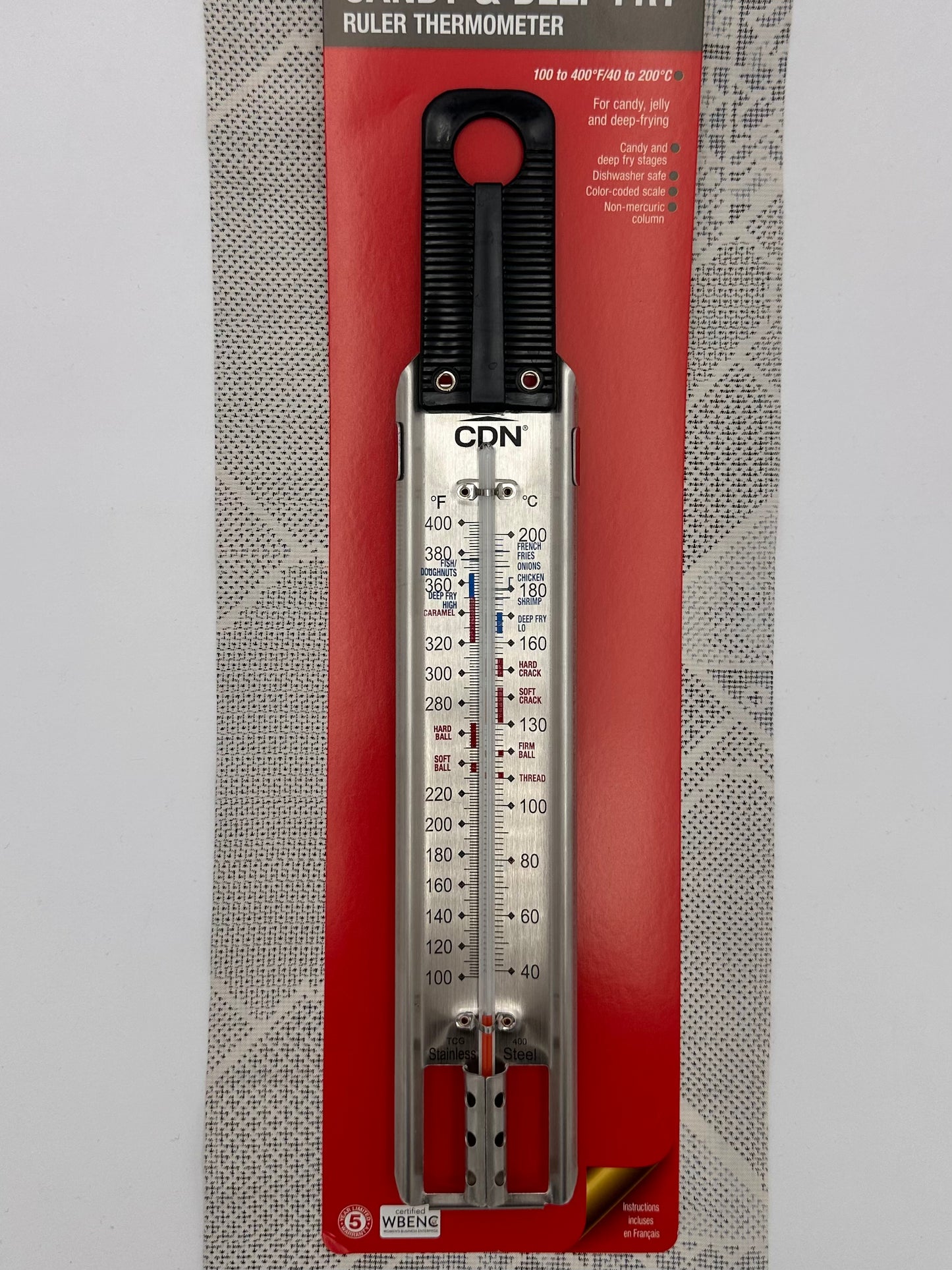 Thermomètre à bonbon et à friture CDN