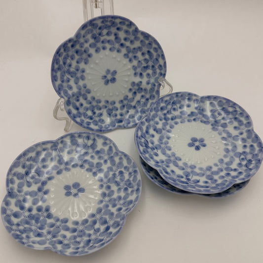 Ensemble de 4 petites assiettes Kiyomizu Ware Kozara