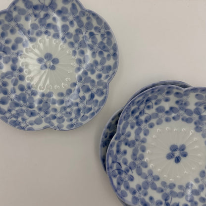 Ensemble de 4 petites assiettes Kiyomizu Ware Kozara