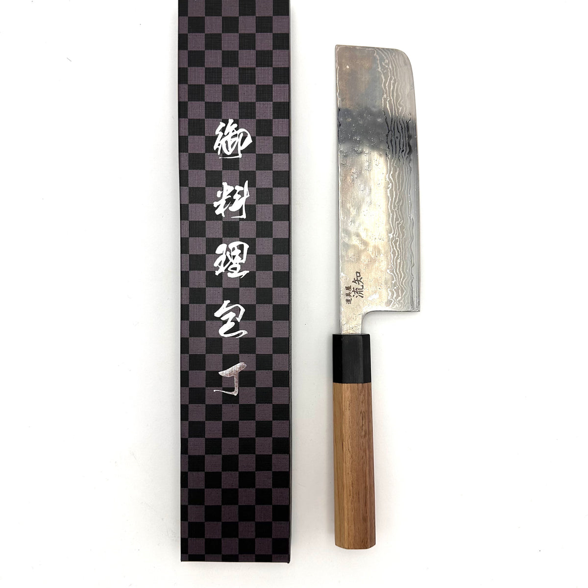 Nakiri 440C Damascus 165mm