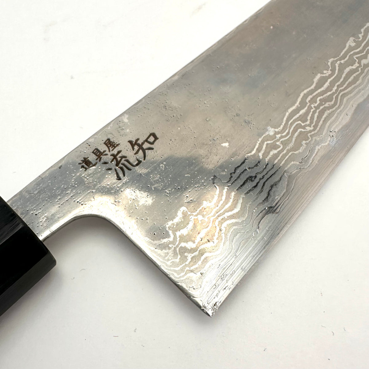 Nakiri 440C Damascus 165mm