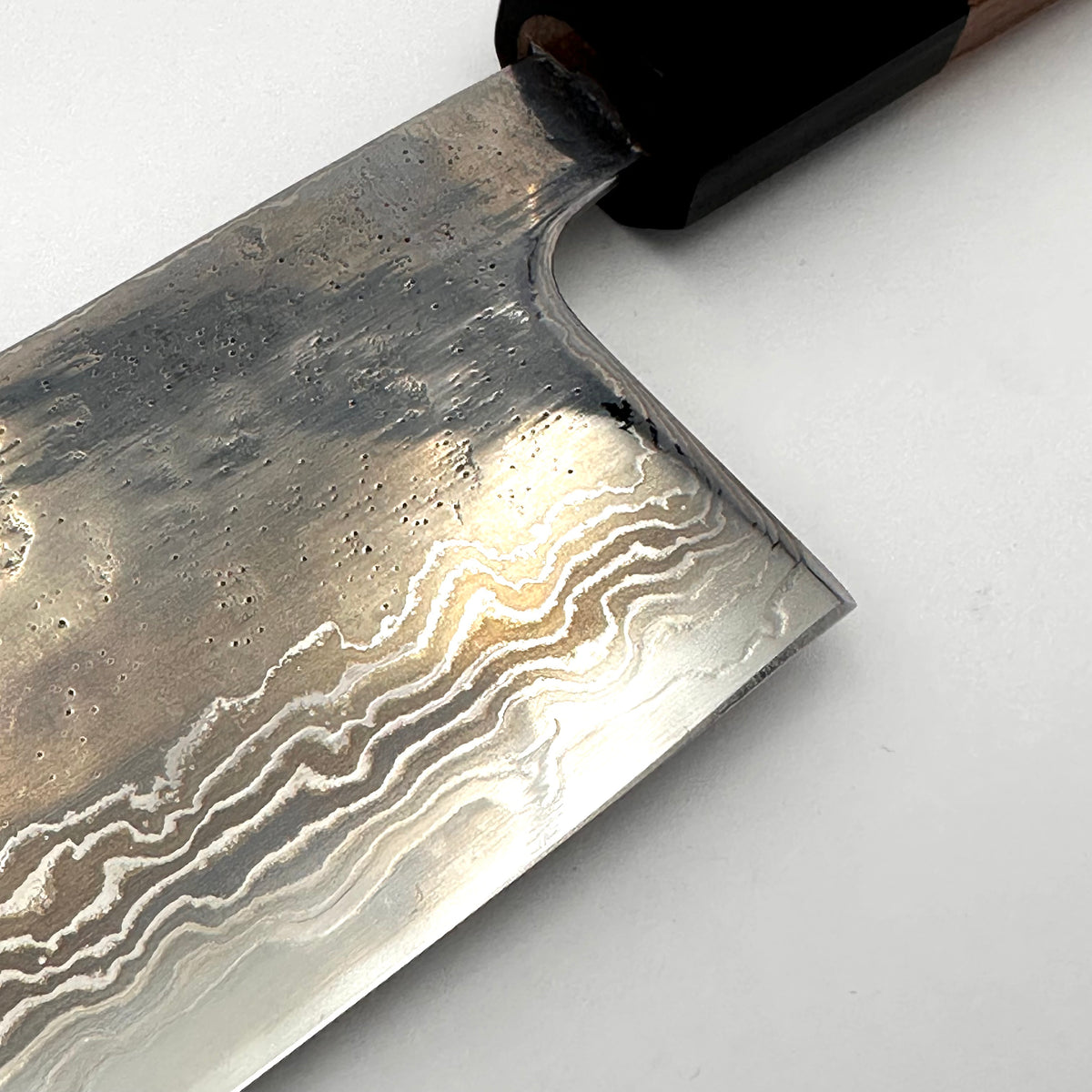 Nakiri 440C Damascus 165mm