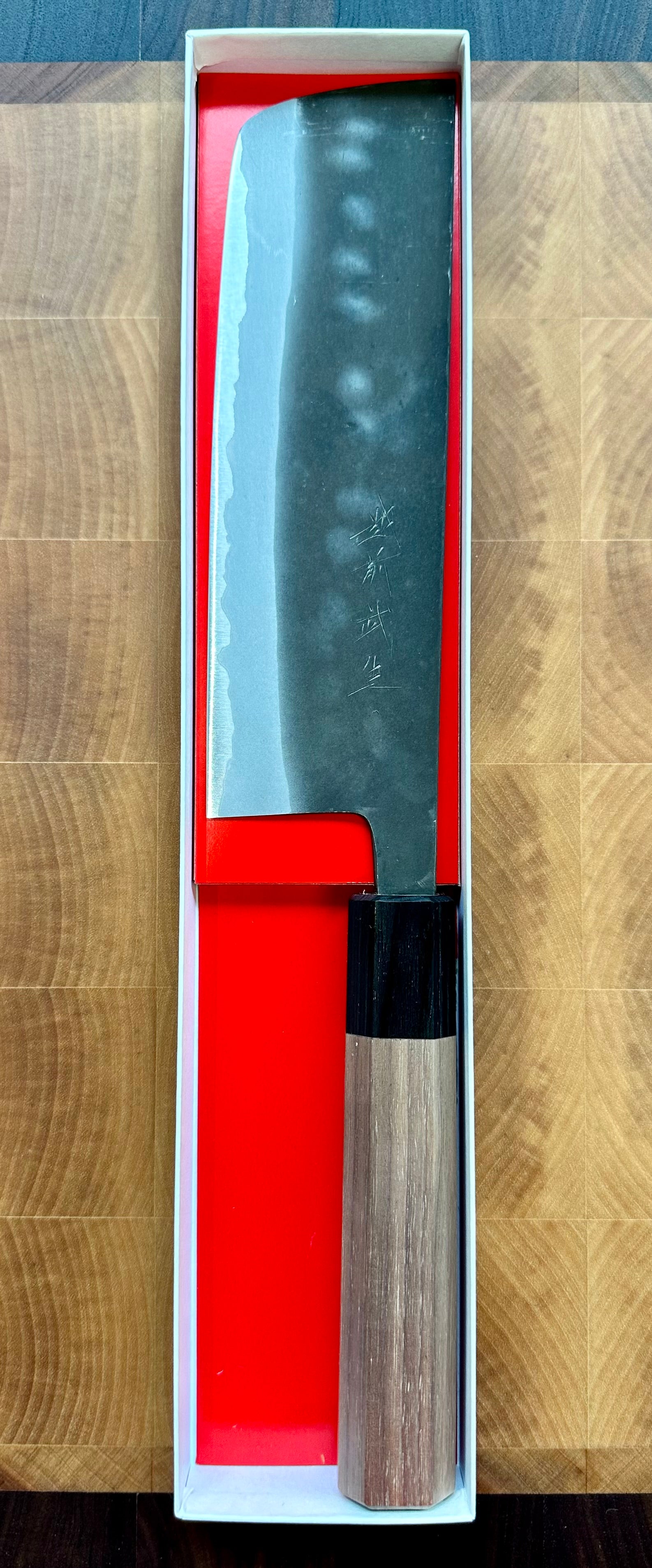 Nakiri Aogami #2 Kurouchi Shiro Kamo 165mm