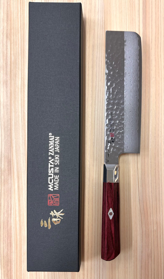 Nakiri VG10 Supreme Hammered Mcusta 180mm SKU TZ2-4008dh