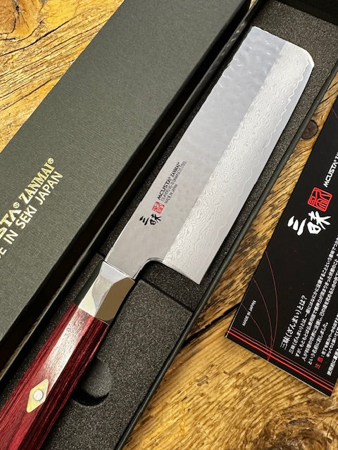 Nakiri VG10 Supreme Hammered Mcusta 180mm SKU TZ2-4008dh