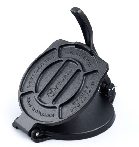 Presse-tortilla de 20 cm en fonte Victoria SKU 6236997BK