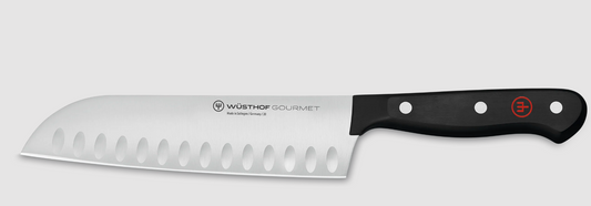 Santoku alvéolé noir de Wüsthof SKU 1025646017