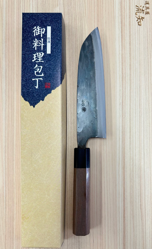 Santoku Shirogami Kurouchi Tosa 180mm
