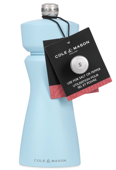 Moulin à sel et à poivre Cole & Mason couleur Bleu Sel
