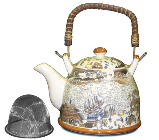 Théière en porcelaine Médiévale